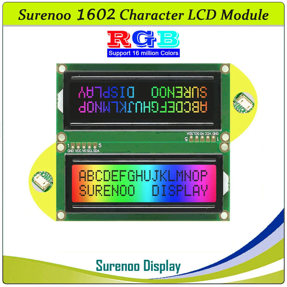 Lcd 1602 - 그로브 162 16X2 1602 3.3-5V 시리얼