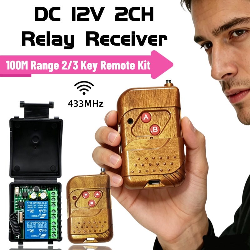 Ir Remote Module - 433.92Mhz DC 9-30V 12V 24V10A 2CH