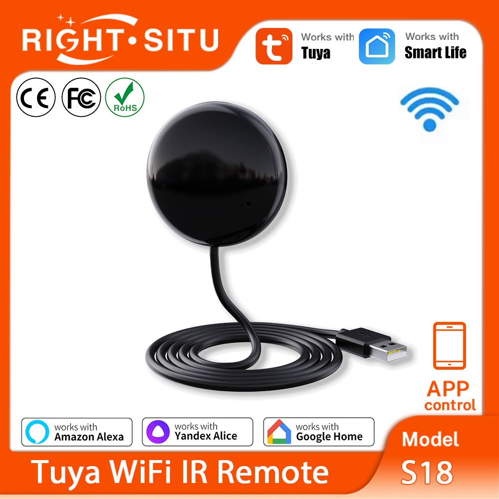 스마트 홈 자동화 원격 제어용 Tuya WiFi IR  - Ir Remote Module 리뷰 및 가격