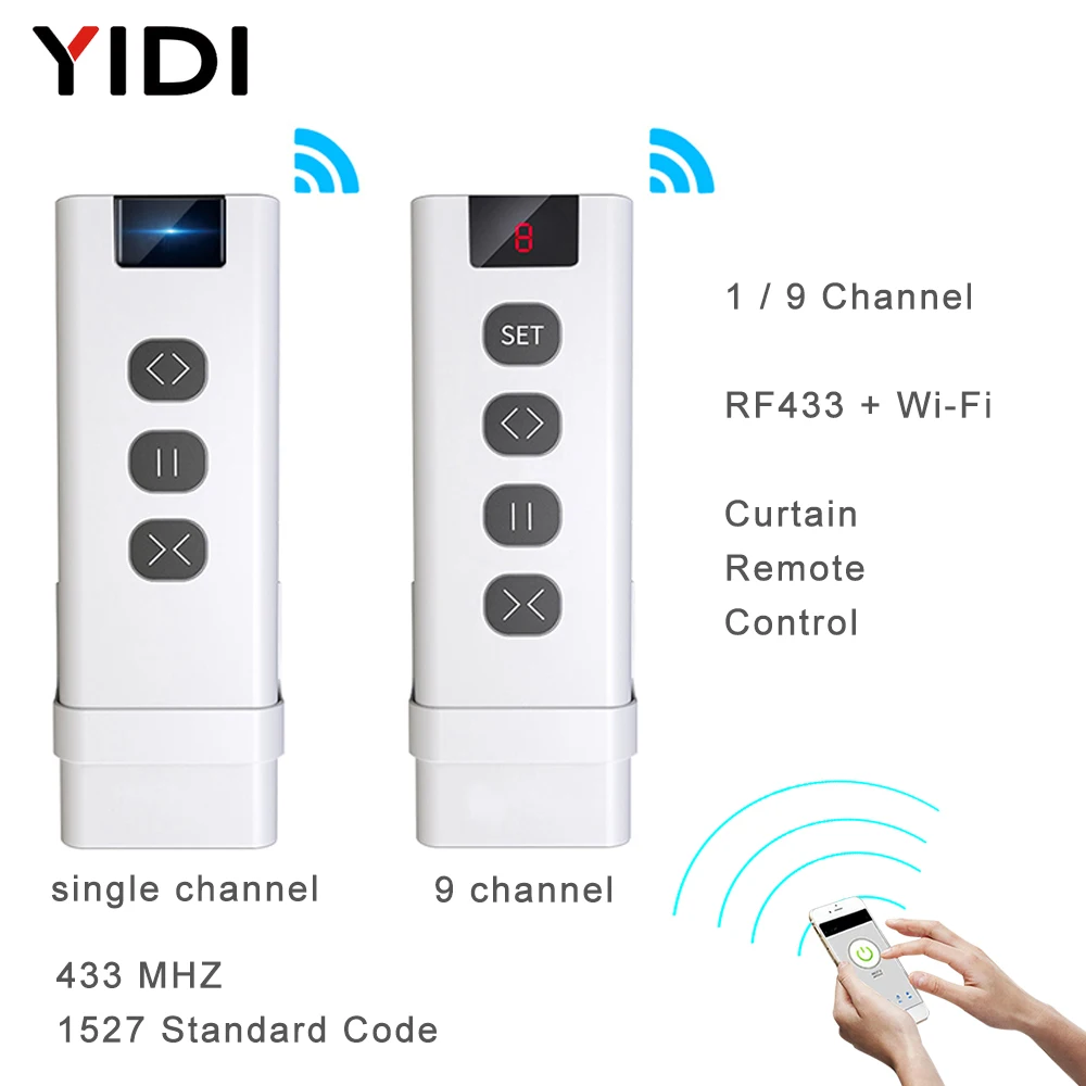 9/1 채널 RF433 와이파이 커튼 스위치 용 원격  - Ir Remote Module 리뷰 및 가격