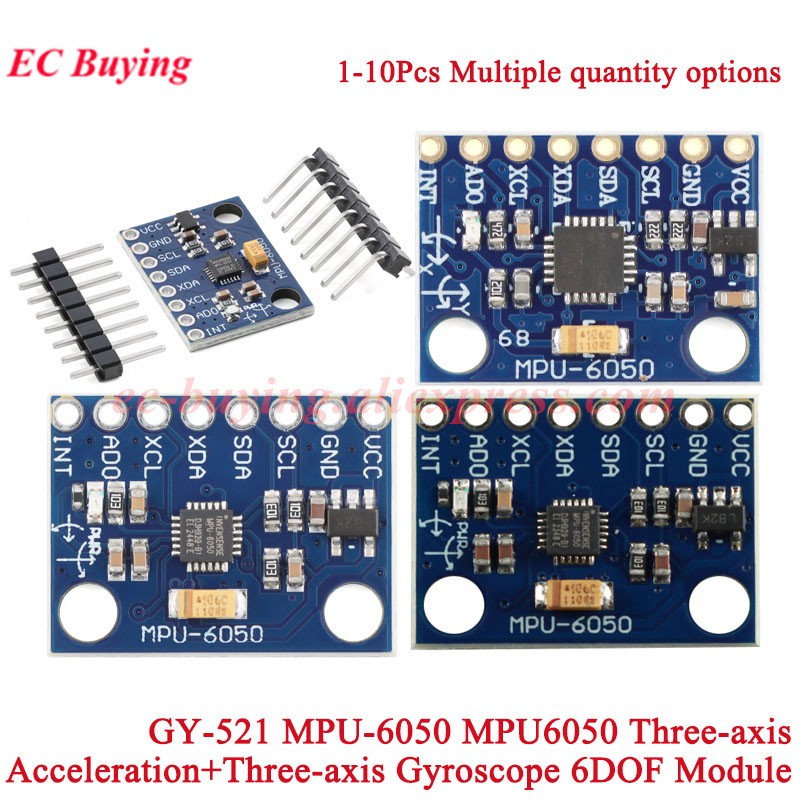 1-10Pcs GY-521 MPU-6050 MPU605 - Mpu6050 리뷰 및 가격