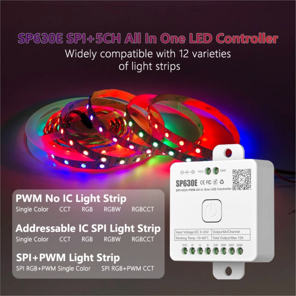 DC 5V 12V 24V 12A 1-5CH MIC 음악 - Ws2812B Strip 5V 리뷰 및 가격