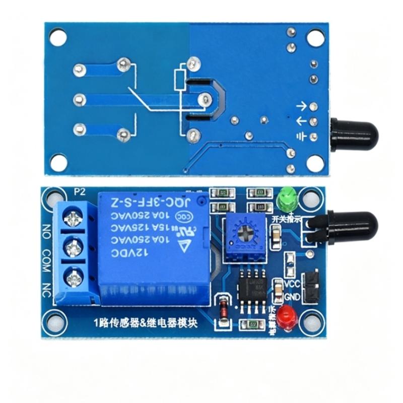 새로운 적외선 1채널 5V/12V 화염 감지 센서 모듈 - Relay Module 1 Channel 리뷰 및 가격