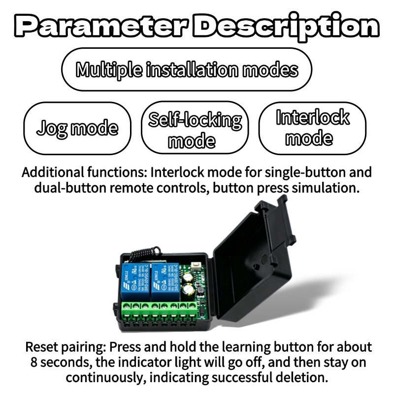 433.92Mhz DC 9-30V 12V 24V10A  - Ir Remote Module 리뷰 및 가격