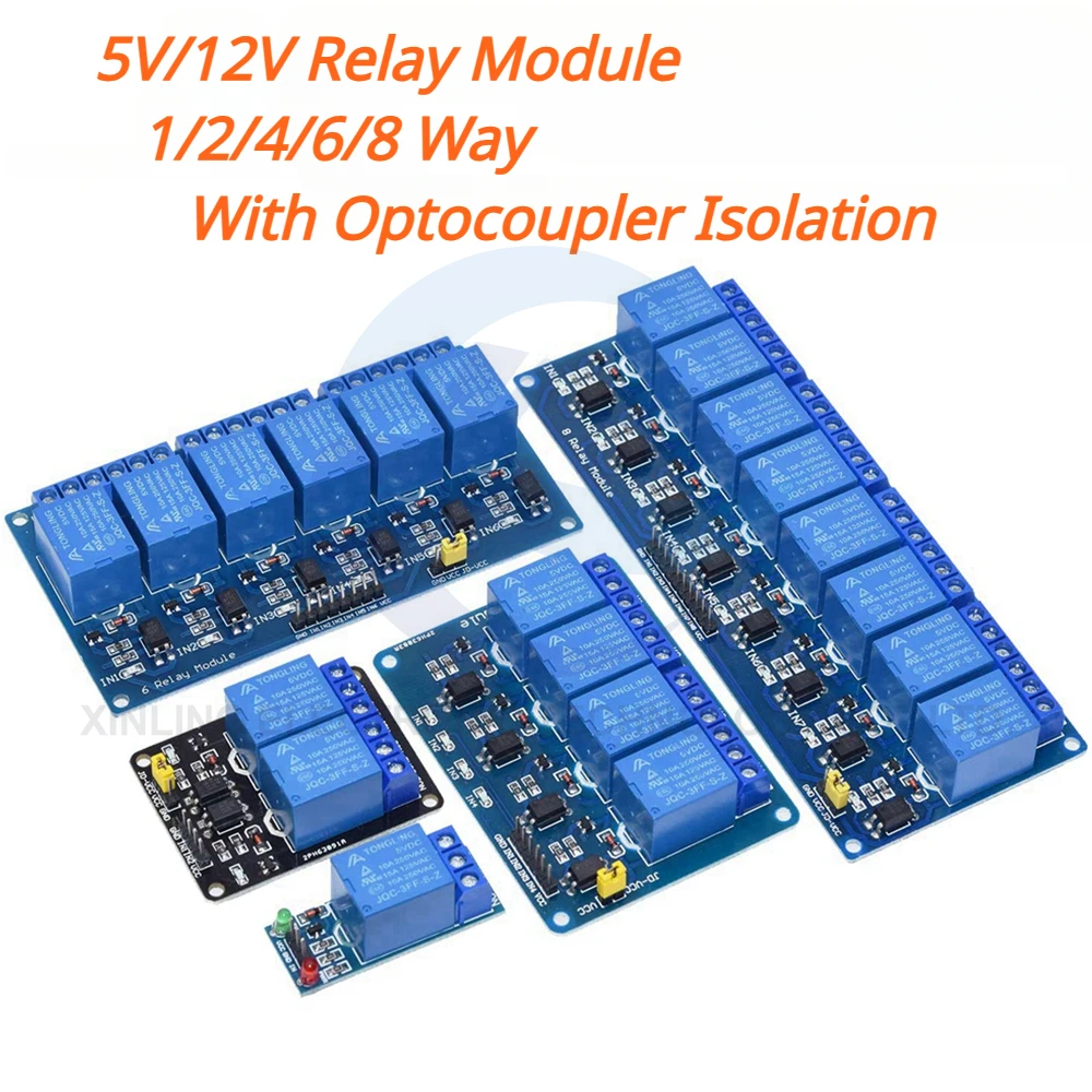 5/12V 1/2/4/6/8 채널 릴레이 모듈(광커플러 - Relay Module 1 Channel 리뷰 및 가격