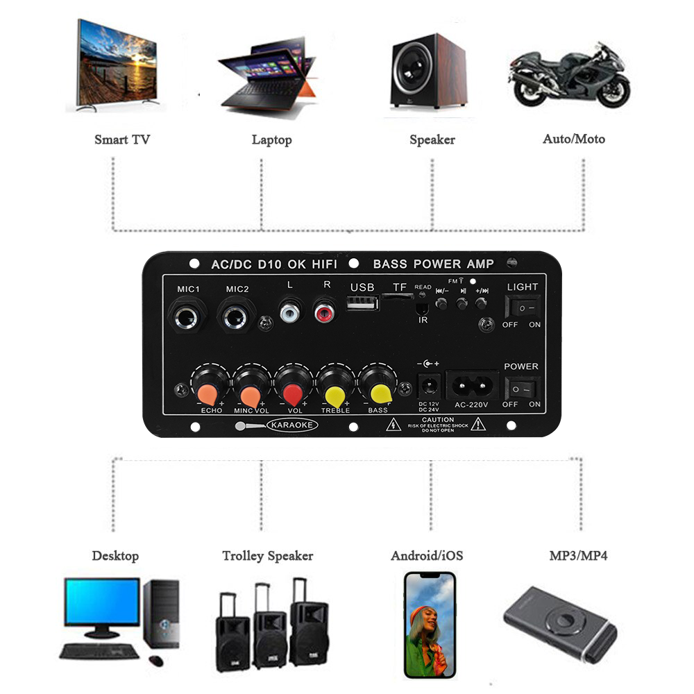 D10 디지털 블루투스 앰프 보드 110V 220V 1 - Microphone Module 리뷰 및 가격