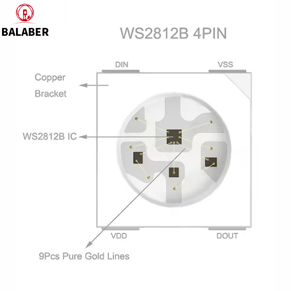 WS2812B 4핀 LED 칩 (방열판 포함) WS28 - Ws2812B Strip 5V 리뷰 및 가격